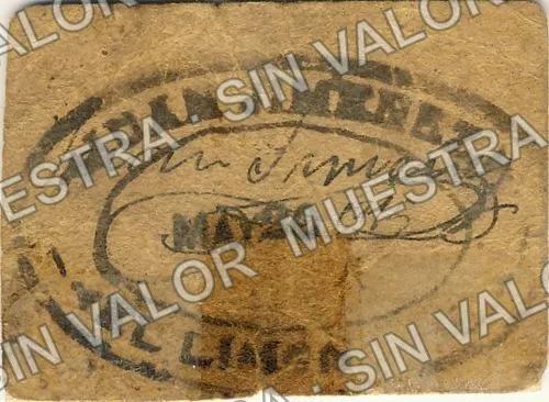 50 centavos, Juan Jiménez (M2472), M2472 50c Juan Jiménez, reverso