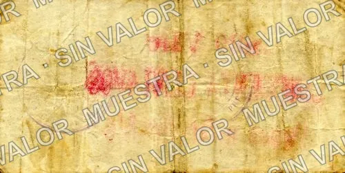 50 centavos, Junta Comercial de Chalchicomula (M3569), reverso (M3569b 50c Junta Comercial de Chalchicomula)