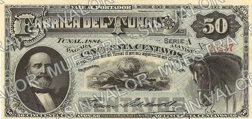 50 centavos, La Fábrica del Tunal (M716), M716a 50c La Fábrica del Tunal, anverso
