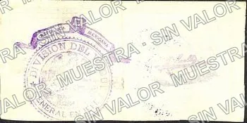 50 centavos, La Jefatura de Hacienda without "A" (M3808), M3808b 50c La Jefatura de Hacienda with "A", reverso
