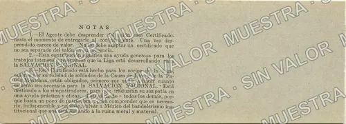 50 centavos, Liga Nacional Defensora de la Libertad Religiosa (M4375), M4375a 50c Liga Nacional Defensora de la Libertad Religiosa, reverso