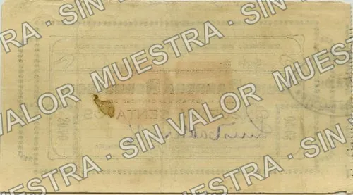 50 centavos, Luis Cabrera Rebolledo Series A (M4091), M4091 50c Luis Cabrera Rebolledo Series A, reverso