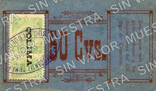 50 centavos, Luis H. y Hoyos (M1227), reverso