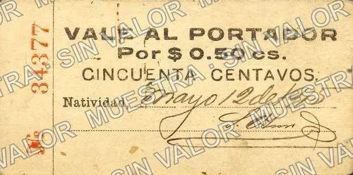 50 centavos, Natividad y Anexas (M3435), anverso