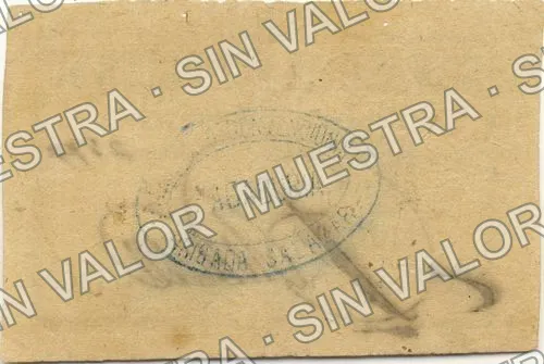 50 centavos, Pagaduría de la Brigada Salazar (M3180), M3180 50c Pagaduría de la Brigada Salazar, reverso