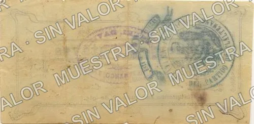 50 centavos, Presidencia Municipal, Tlaltenango (M4199), reverso