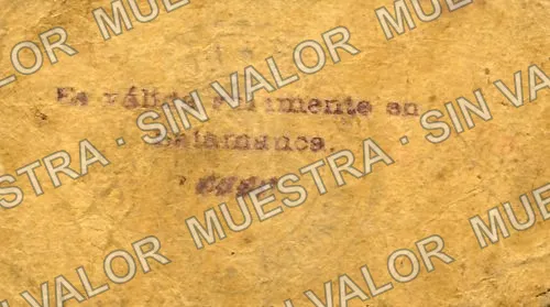 50 centavos, Salamanca (M1721), M1721 50c Salamanca, reverso