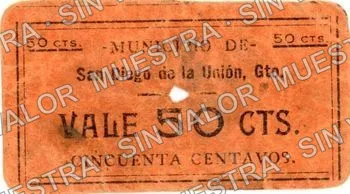 50 centavos, San Diego de la Unión (M1727), M1727 50c San Diego de la Unión, anverso