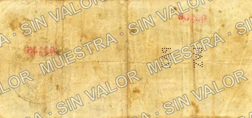 50 centavos, Santa María de la Paz (M3675), reverso