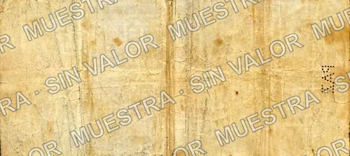 50 centavos, Santa María de la Paz (M3675), reverso (M3675b 50c Santa María de la Paz)