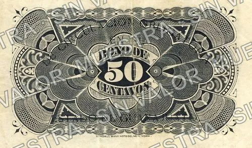 50 centavos, Stallforth, Alcazar (M1660), reverso