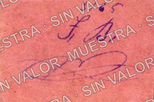 50 centavos, Teodoro Borbón (M2586), reverso