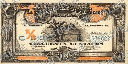 50 centavos, Tesorería General 1679022/1679023 (M4130), M4130a 50c Tesorería General 1679022/1679023, anverso