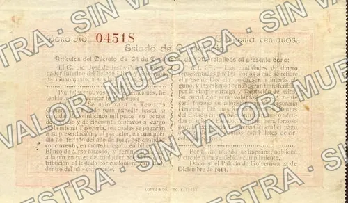 50 centavos, Tesorería General (M1648), reverso