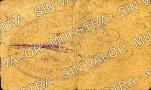 50 centavos, Tesorería Municipal, Ixtlán del Río (M3274), reverso