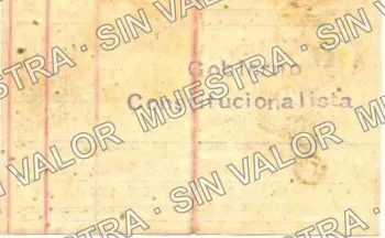 50 centavos, Tesorería Municipal (M2334), reverso