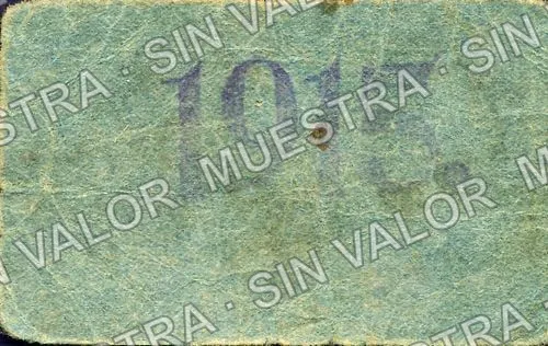 50 centavos, Vicente Morelos (M3419), M3419 50c Vicente Morelos, reverso
