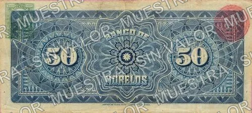 50 pesos, b $50 stamped 'ACAPULCO' (M420), reverso