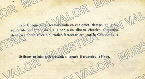 50 pesos, Banco de la Laguna (M1055), reverso