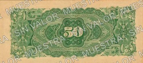 50 pesos, Hernández Escudero (M788), reverso