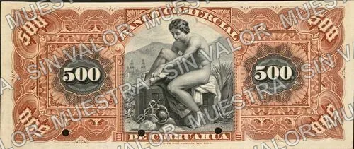 500 pesos, Banco Comercial de Chihuahua (M88), reverso