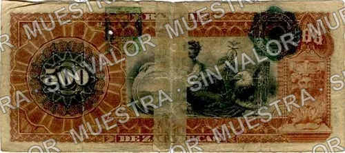 500 pesos, Banco de Zacatecas (M580), M580a $500 Banco de Zacatecas, reverso