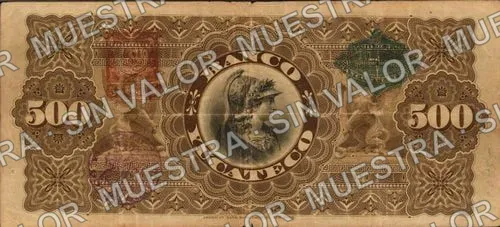 500 pesos, Banco Yucateco (M569), reverso