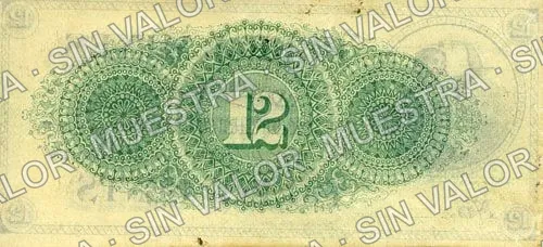 6 centavos, Cedral Mines (M680), M680 6c Cedral Mines, reverso