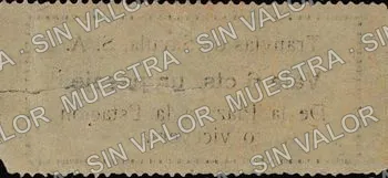 6 centavos, Tranvías de Sayula (M2642), reverso