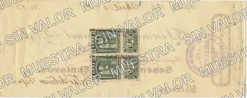 68 centavos, Descuento Español (M4064), reverso