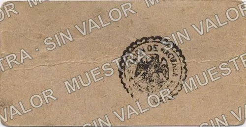 75 centavos, Ejército Revolucionario de Guerrero (M1883), reverso