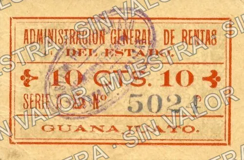 Administración General de Rentas (M1662), anverso
