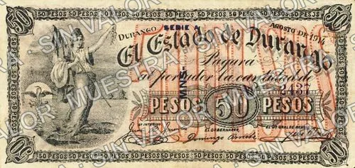 Estado de Durango (M1496), anverso