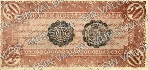 Estado de Durango (M1496), reverso