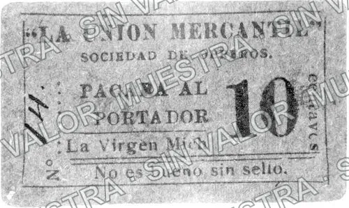 La Union Mercantil (M3011), M3011a 10c La Union Mercantil, anverso