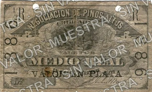 ½r Pinos Altos (M658), anverso (M658b ½r Pinos Altos)